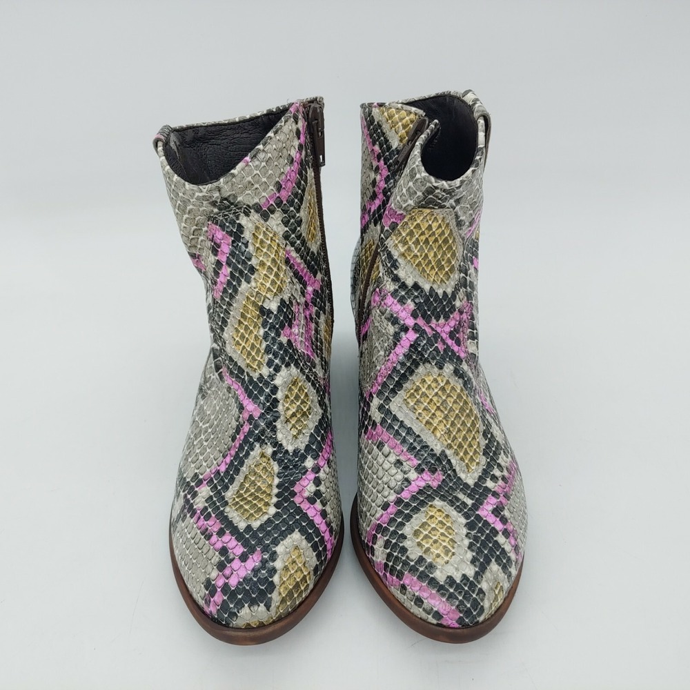 Cordani Shoes Womens Snakeskin Faux Leather Ankle Bootie Multicolor EUR 36